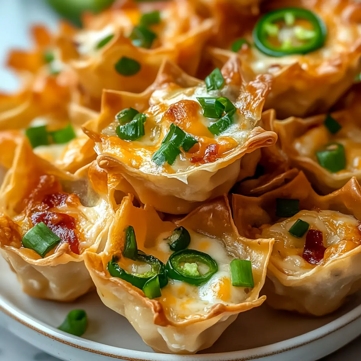 Crispy Jalapeno Popper Wonton Cups for Easy Entertaining