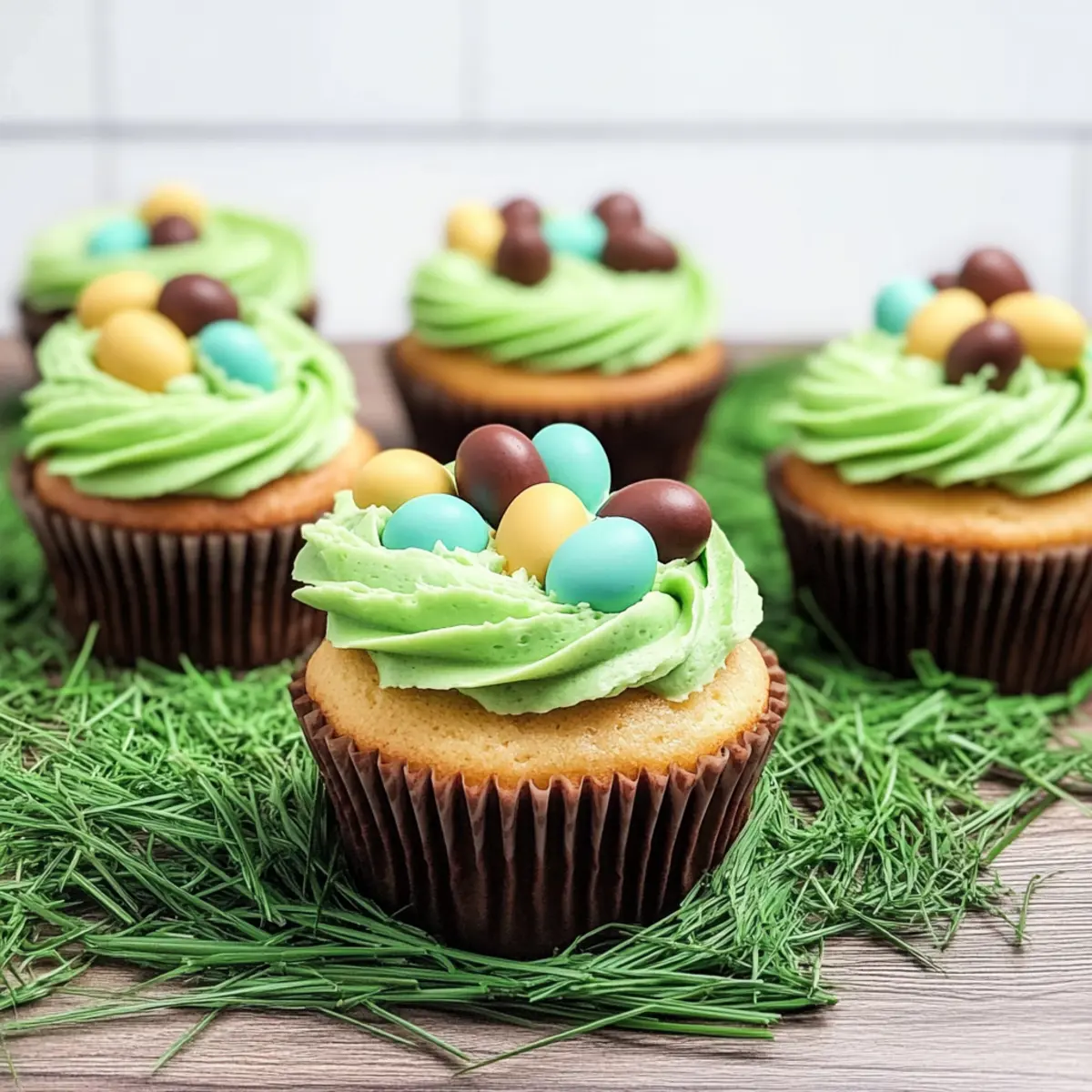 Deliciously Fun Mini Egg Nest Cupcakes for Easter Joy