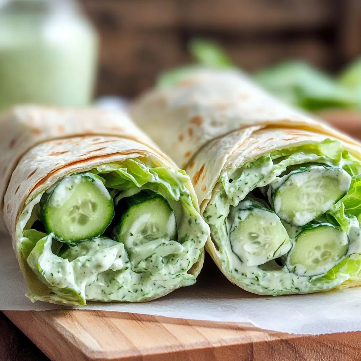 Cucumber Wraps with Green Goddess Dressing: Fresh & Flavorful