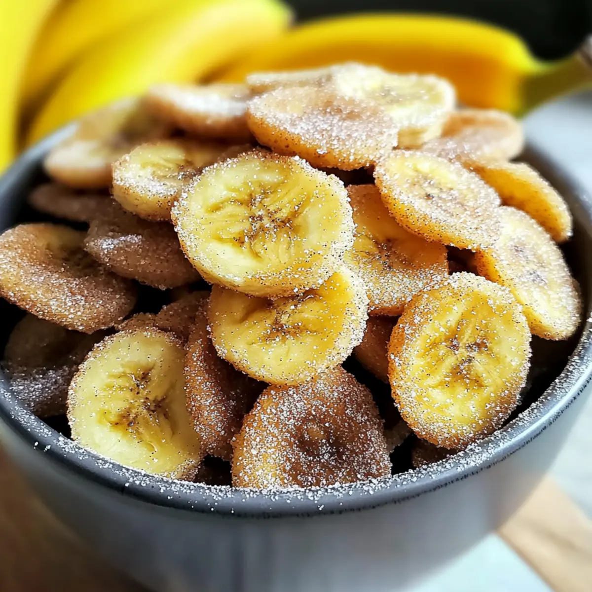 Crispy Cinnamon Sugar Air Fryer Banana Chips That Wow