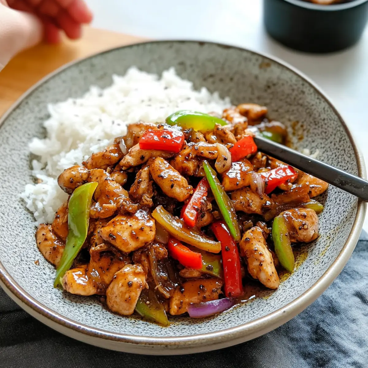 Savory Black Pepper Chicken Stir Fry in Just 20 Minutes