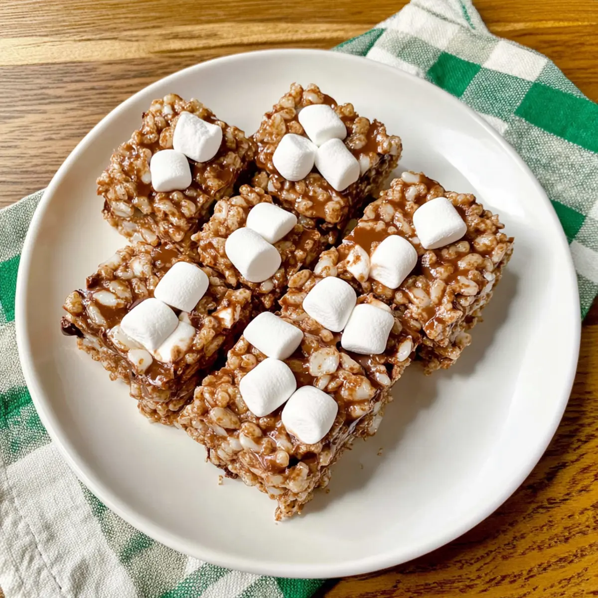 Gooey Hot Chocolate Rice Krispie Treats for Cozy Nights