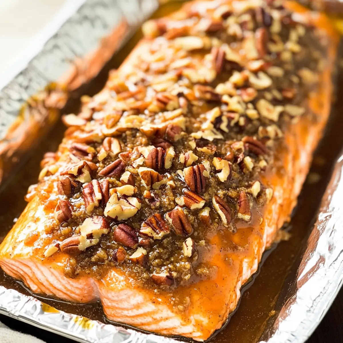 Savory Pecan Crusted Salmon that Melts in Your Mouth