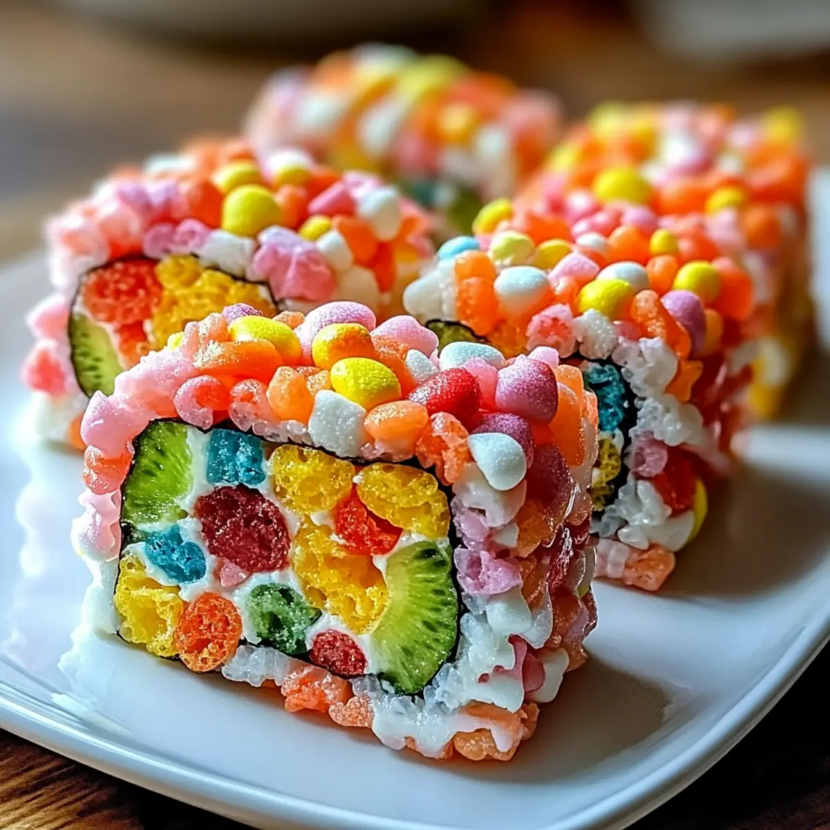 Sweet Fruity Pebbles Sushi: A Colorful Treat for Everyone