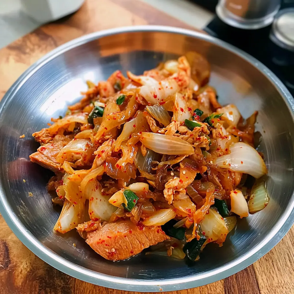 Stewed Kimchi Tuna: A Spicy Pantry Delight in Minutes