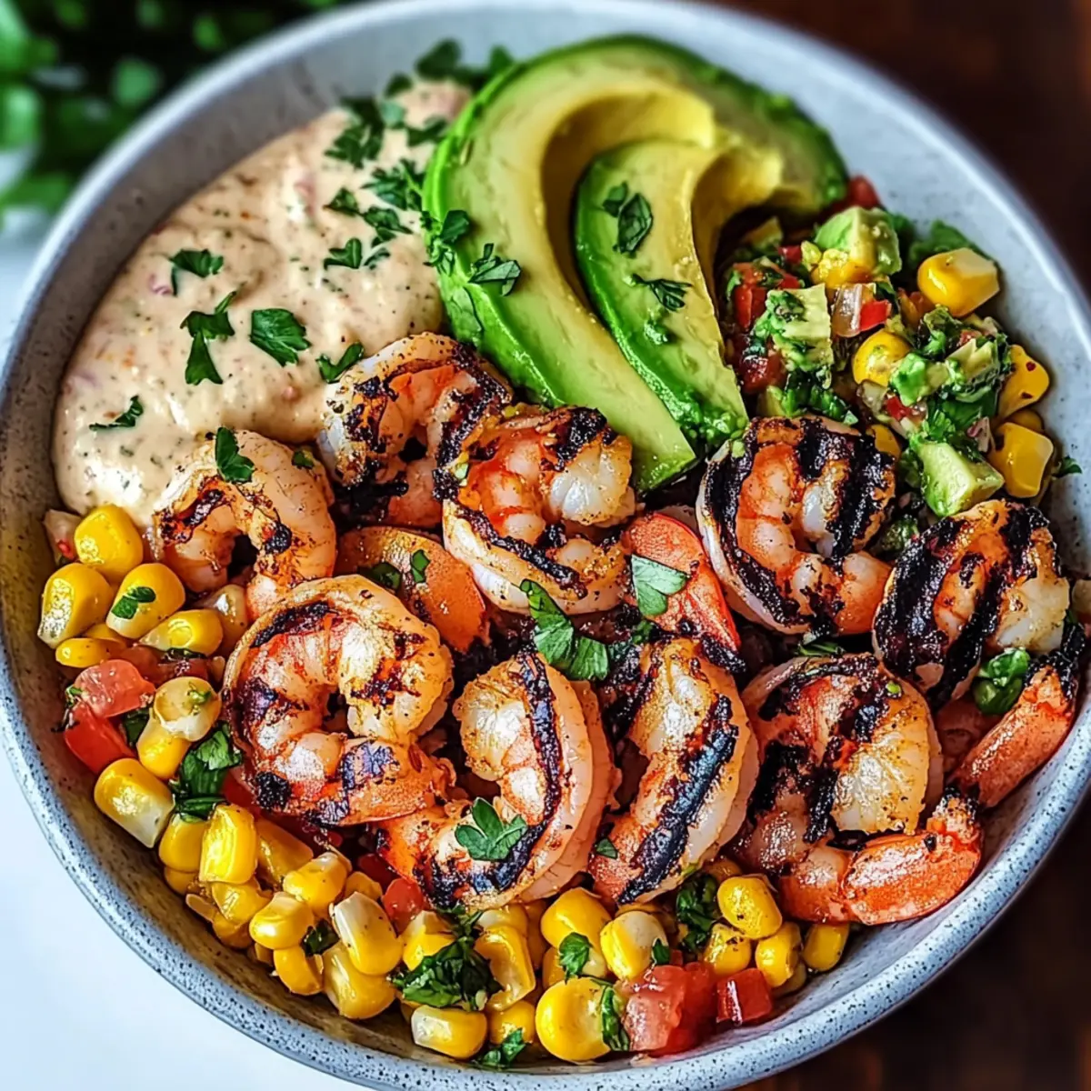 Delicious Grilled Shrimp Bowl with Avocado for Quick Dinners