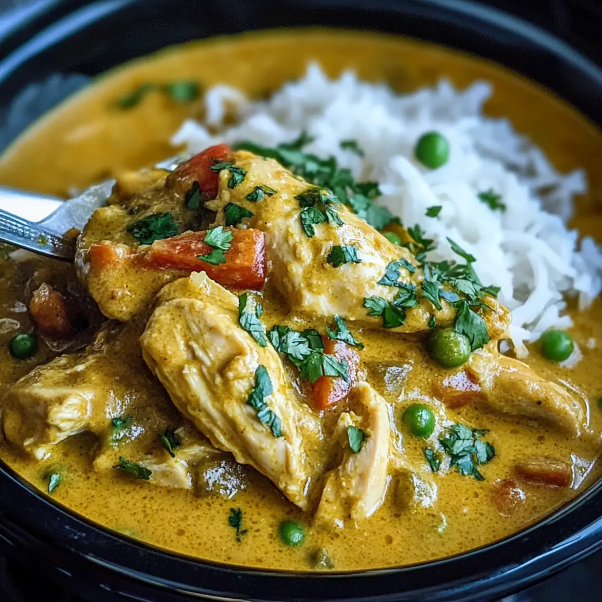 Slow Cooker Coconut Curry Chicken for Cozy Family Nights
