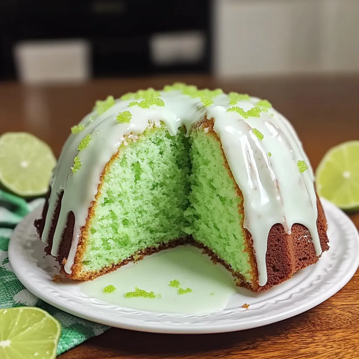 Zesty Key Lime Bundt Cake with Creamy Glaze Delight