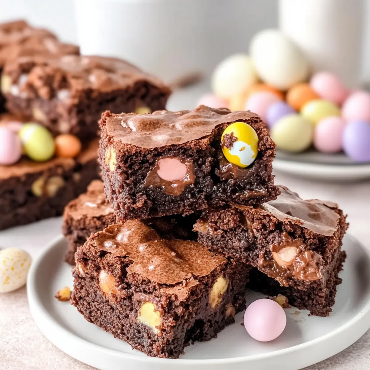 Easter Brownies with Mini Eggs for a Festive Treat Party