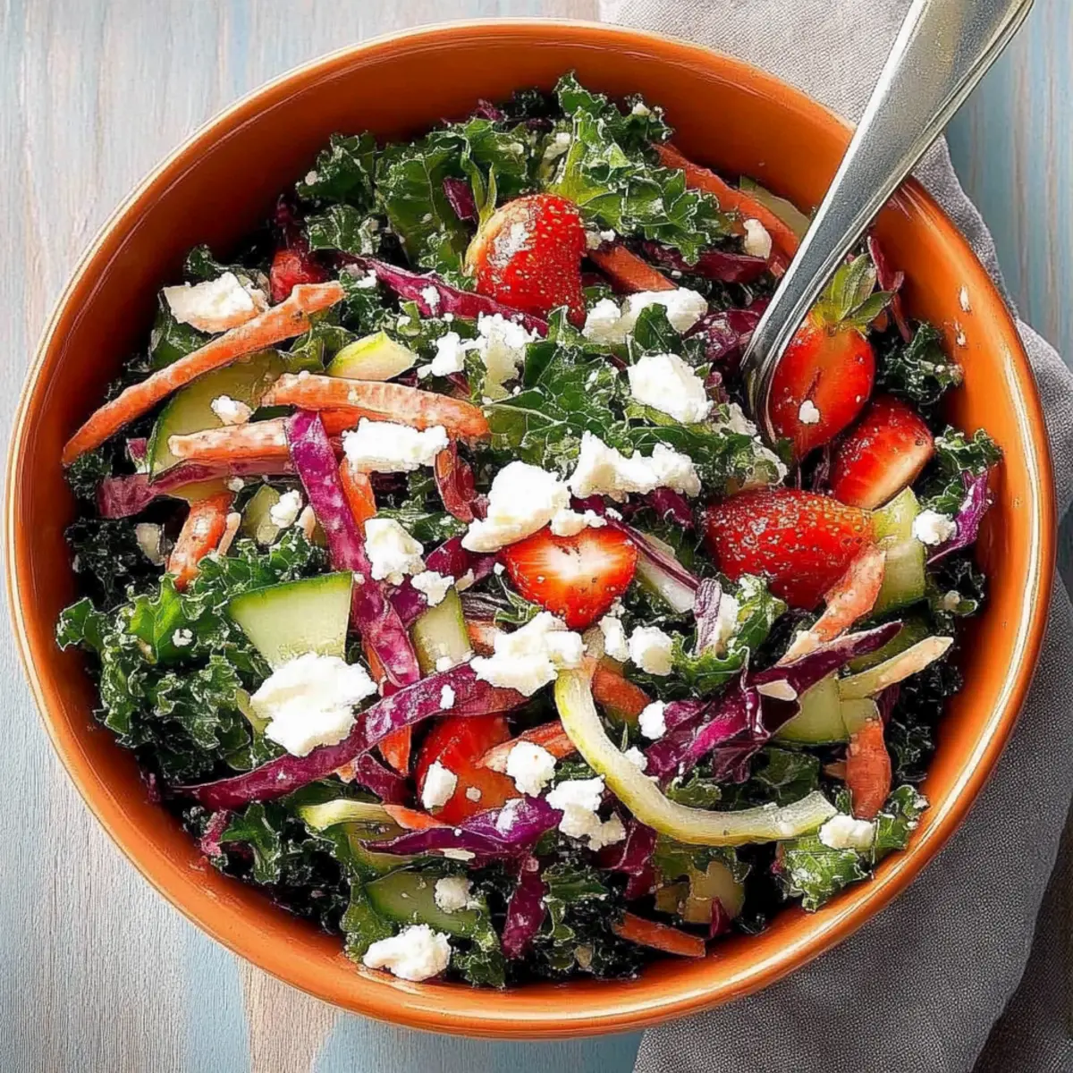 Crisp and Zesty Kale Slaw Spring Salad for Fresh Flavor