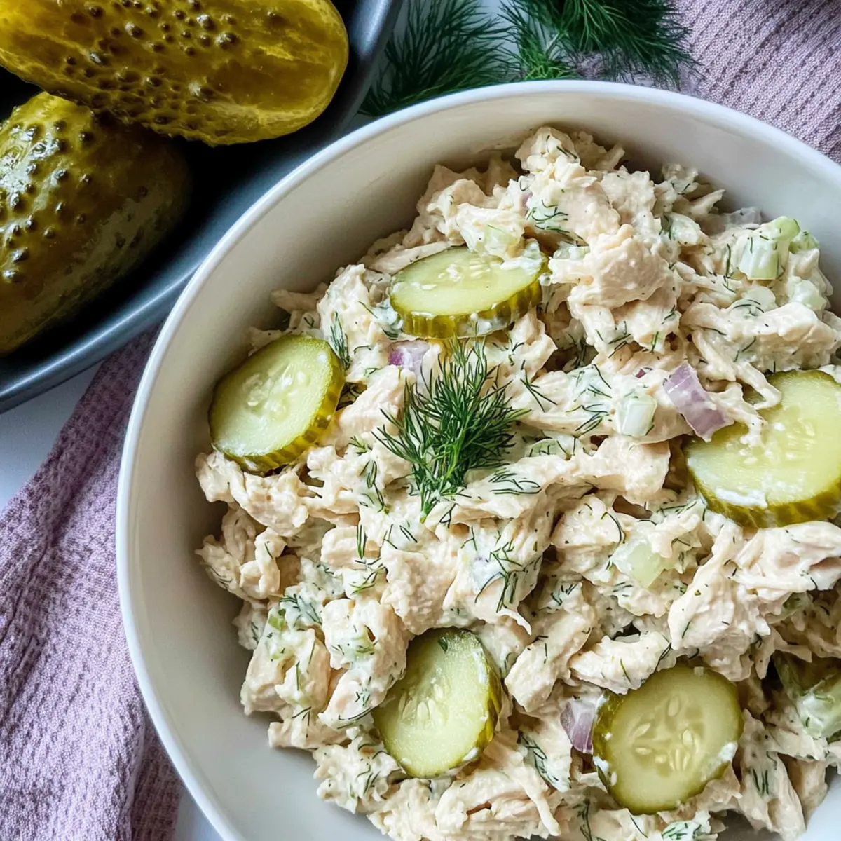 Dill Pickle Chicken Salad: Quick, Creamy, and Oh-So-Delicious
