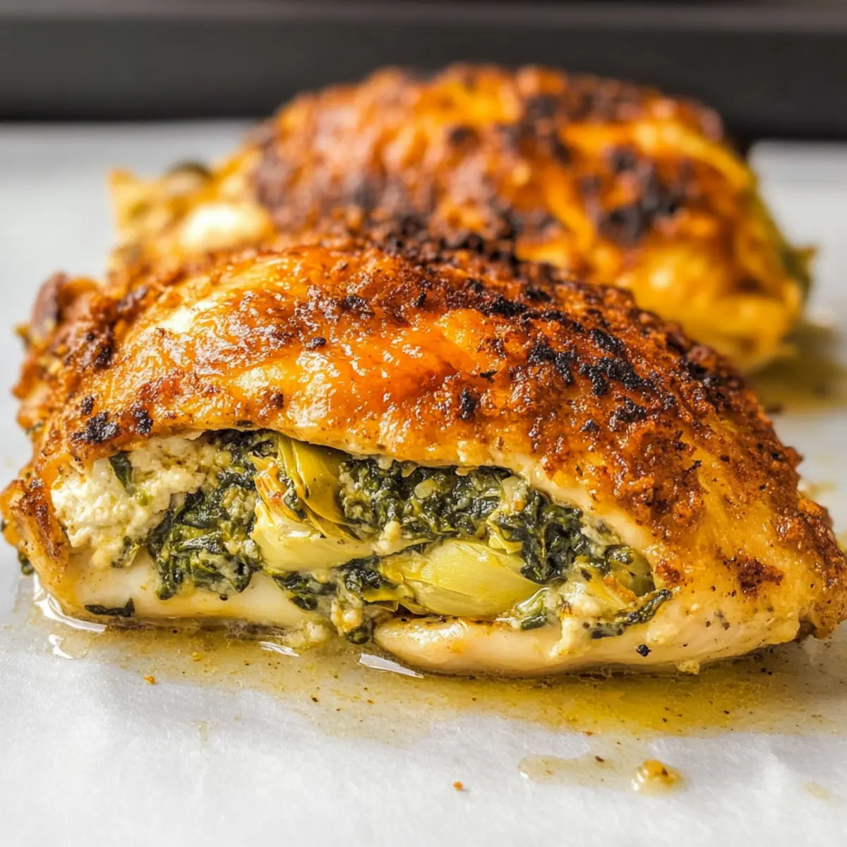 Creamy Spinach Artichoke Stuffed Chicken for Cozy Nights