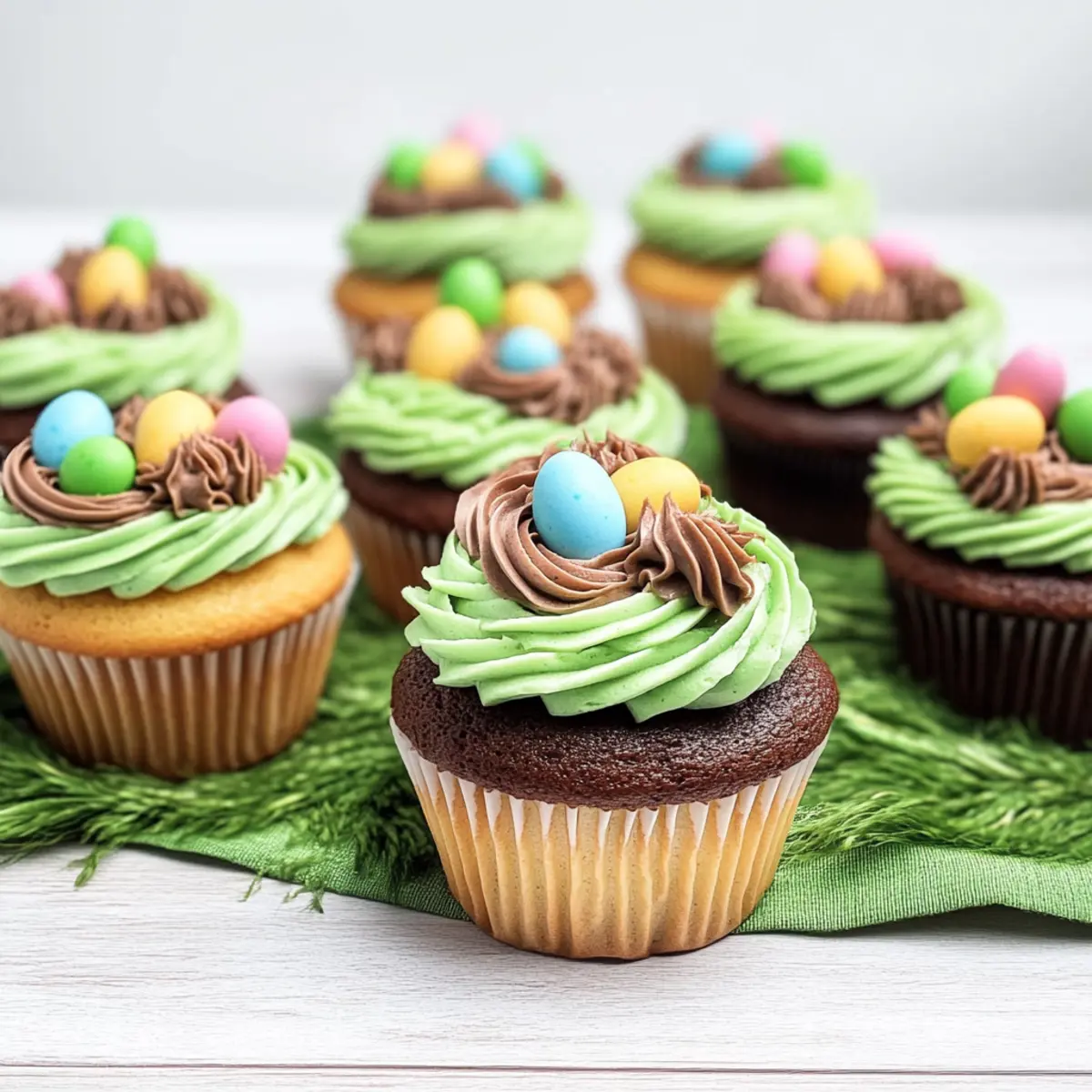 Delightful Mini Egg Nest Cupcakes to Brighten Your Easter