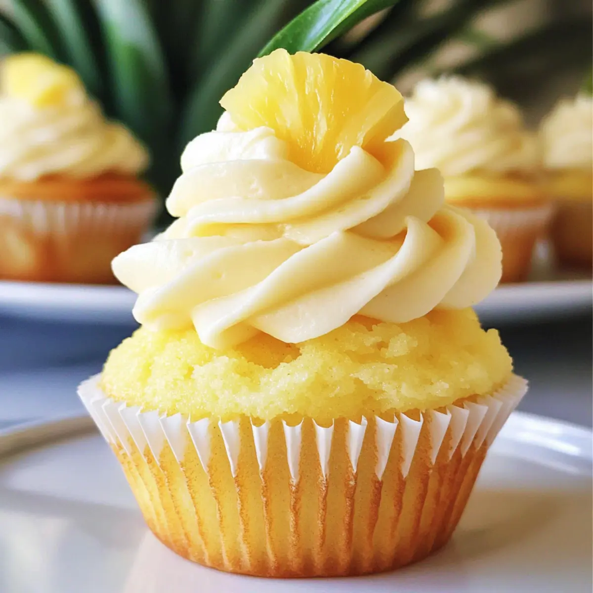 Delightful Whip Cupcakes with Pineapple Filling for Summer Fun
