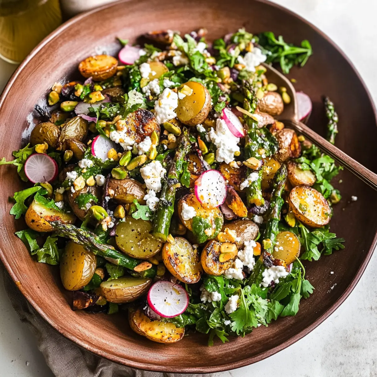 Potato Salad with Pistachio Orange Vinaigrette Bliss