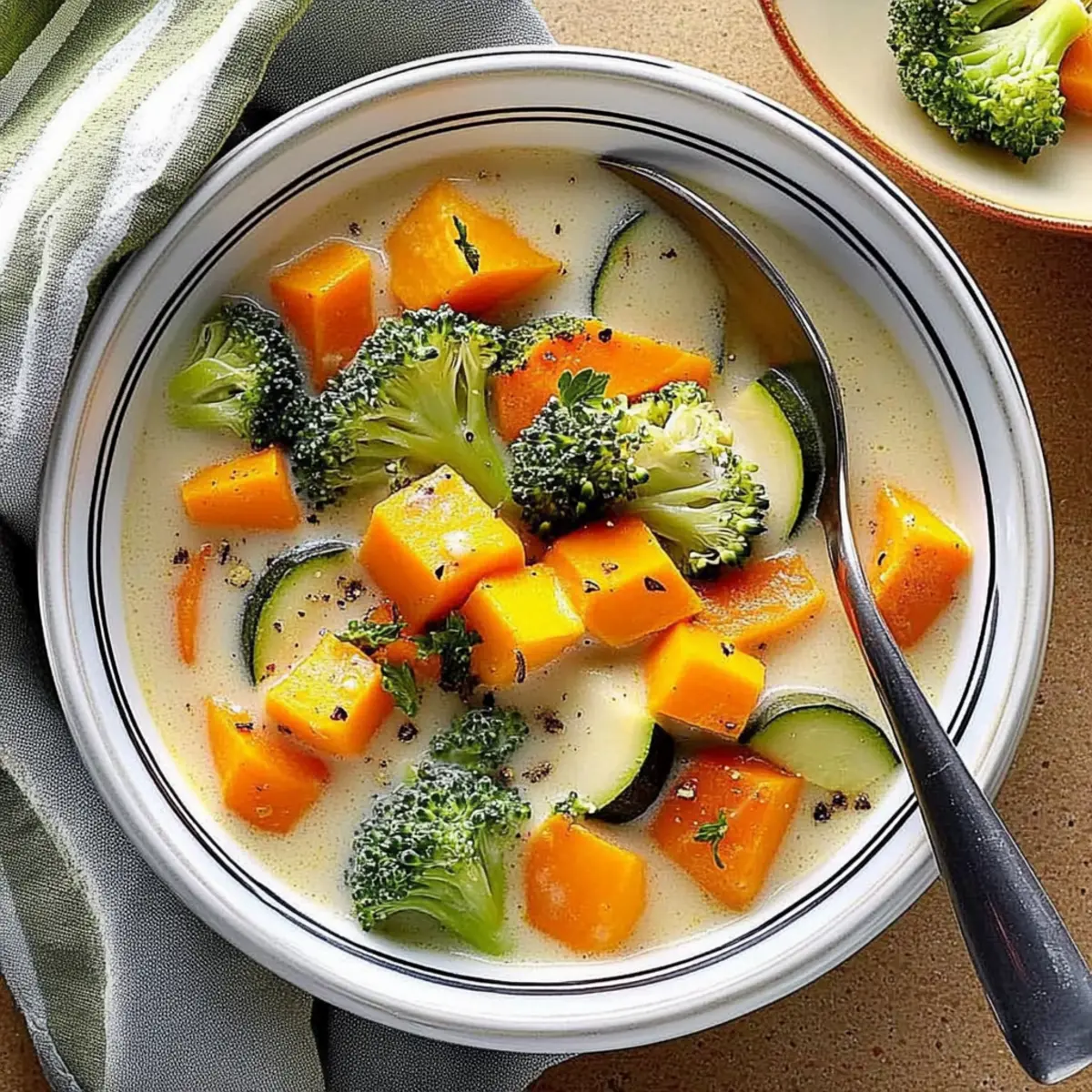 Creamy Sweet Potato and Veggie Soup: A Cozy Delight