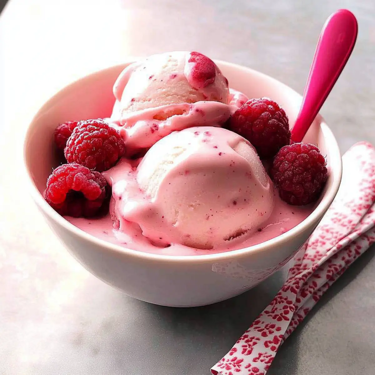 Raspberry-Banana Soft Serve: A Guilt-Free Creamy Delight