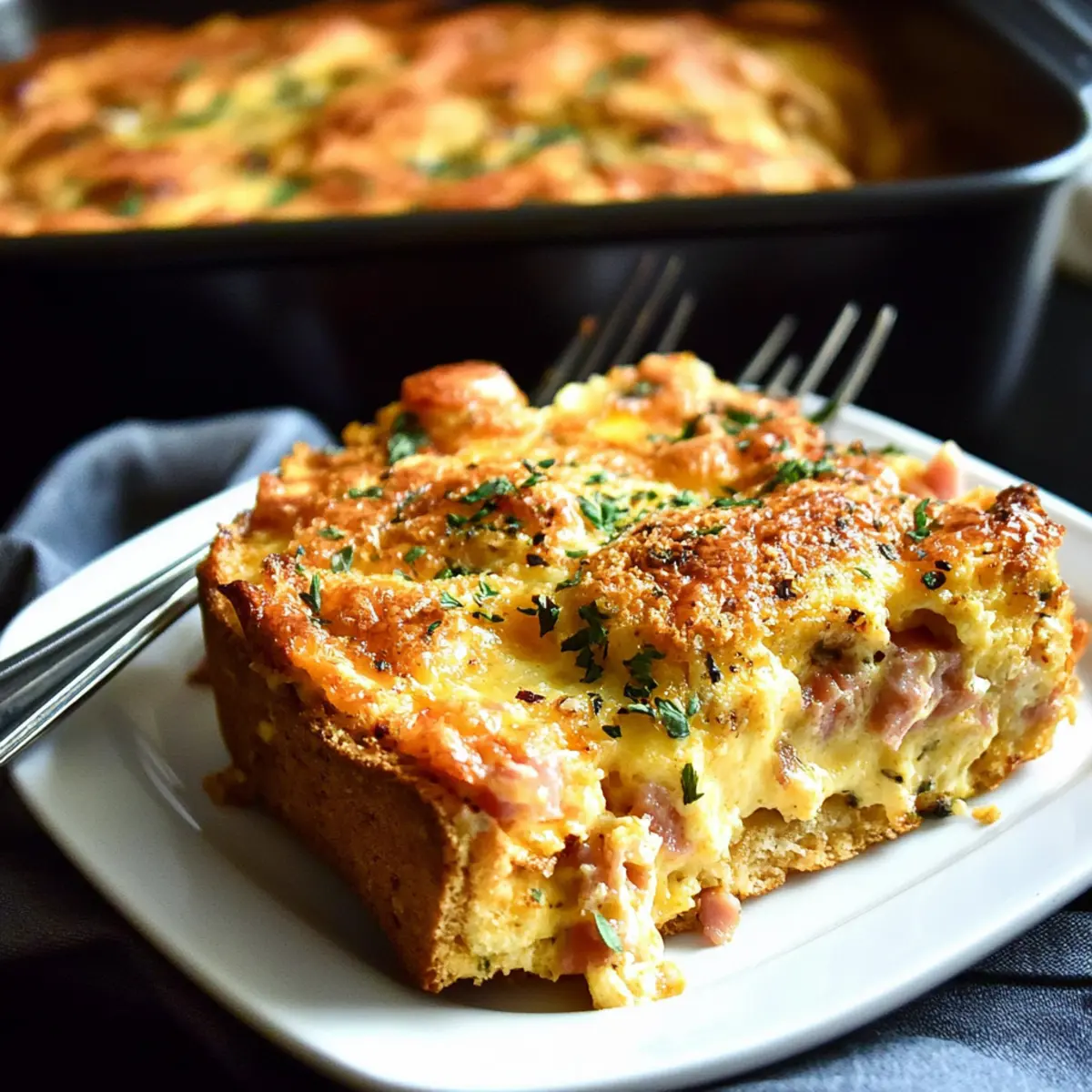 Delicious Egg Cheese and Ham Casserole for Easy Mornings
