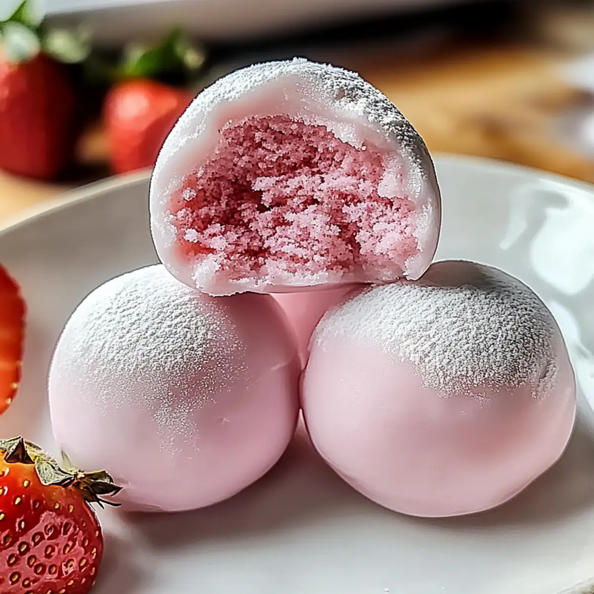 Vegan Strawberry Mochi Ice Cream: A Chewy, Creamy Bliss