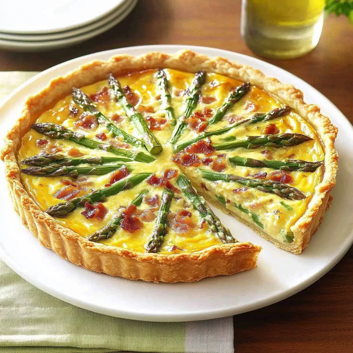 Savory Asparagus, Bacon & Shallot Tart for Cozy Nights