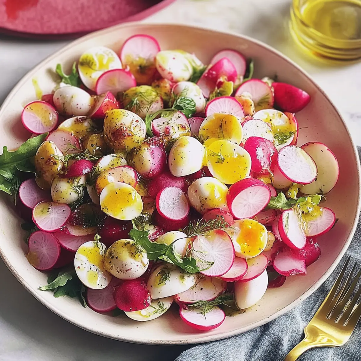 Vibrant Easter Salad with Jammy Eggs for a Spring Celebration