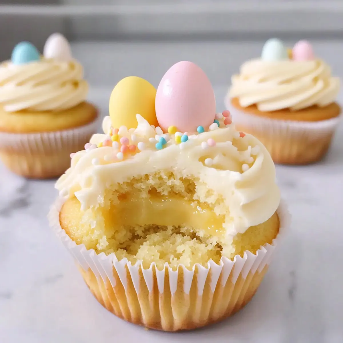 Lemon Curd Easter Cupcakes to Brighten Your Spring Festivities