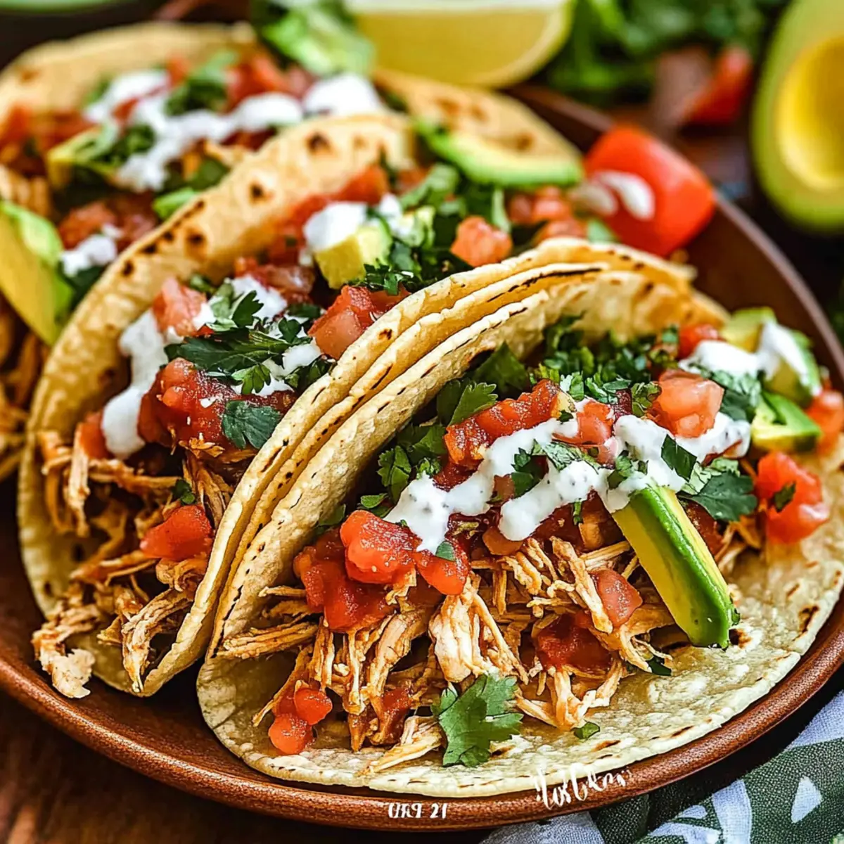 Easy Crockpot Chicken Tacos for Flavorful Family Nights