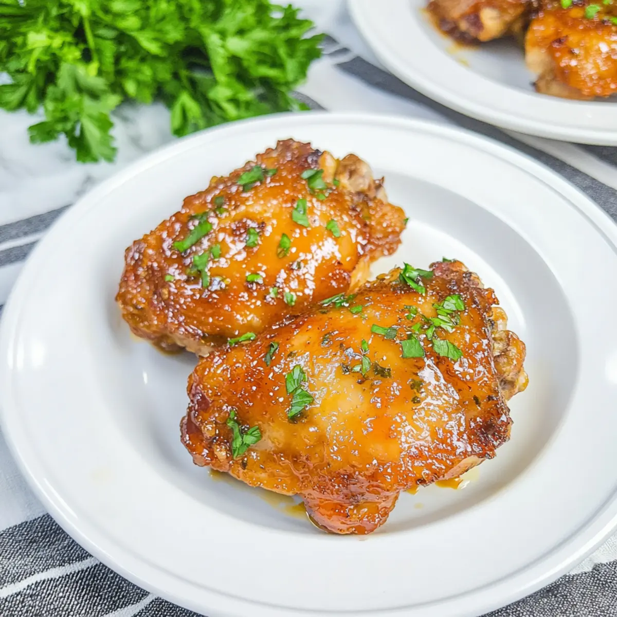 Keto Air Fryer Apricot Glazed Chicken Thighs for Quick Delight