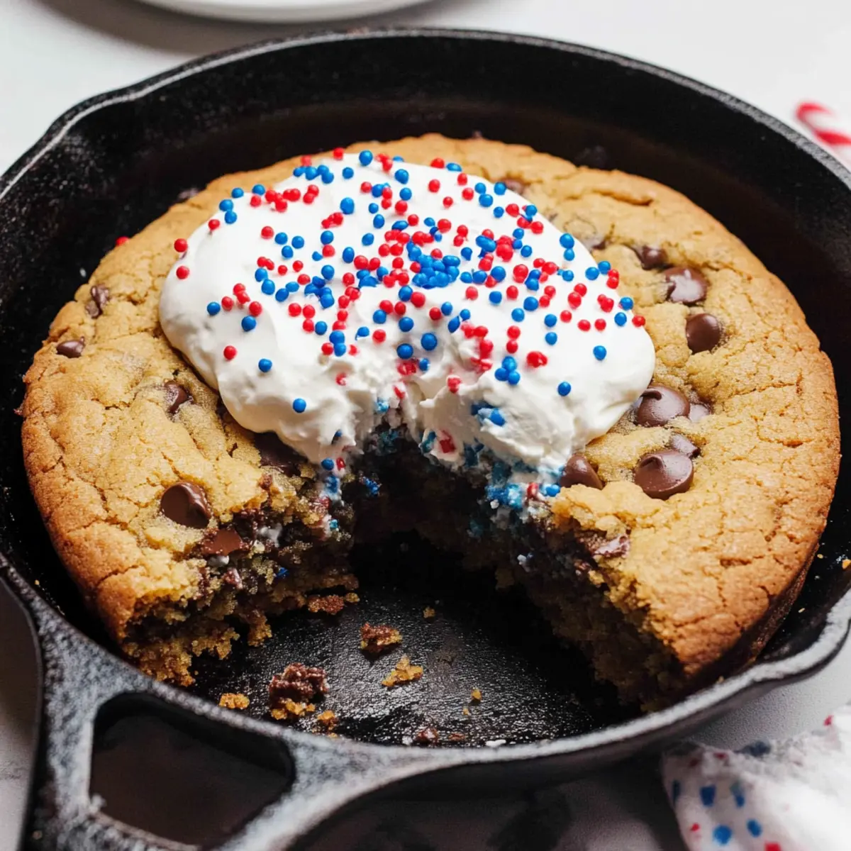 Decadent Chocolate Chip Cookie Cake to Share and Love