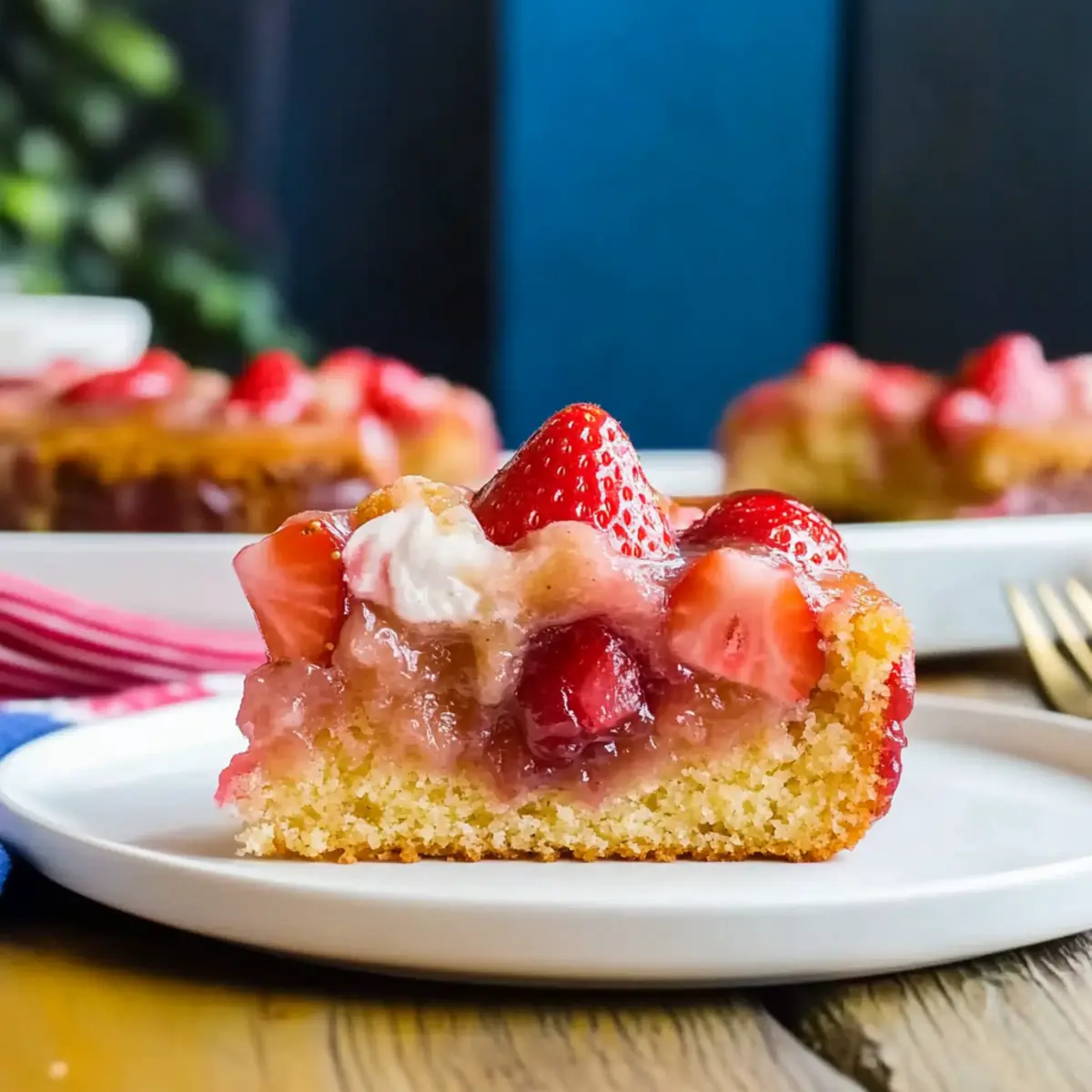 Delicious Keto Strawberry Rhubarb Cake for Guilt-Free Indulgence
