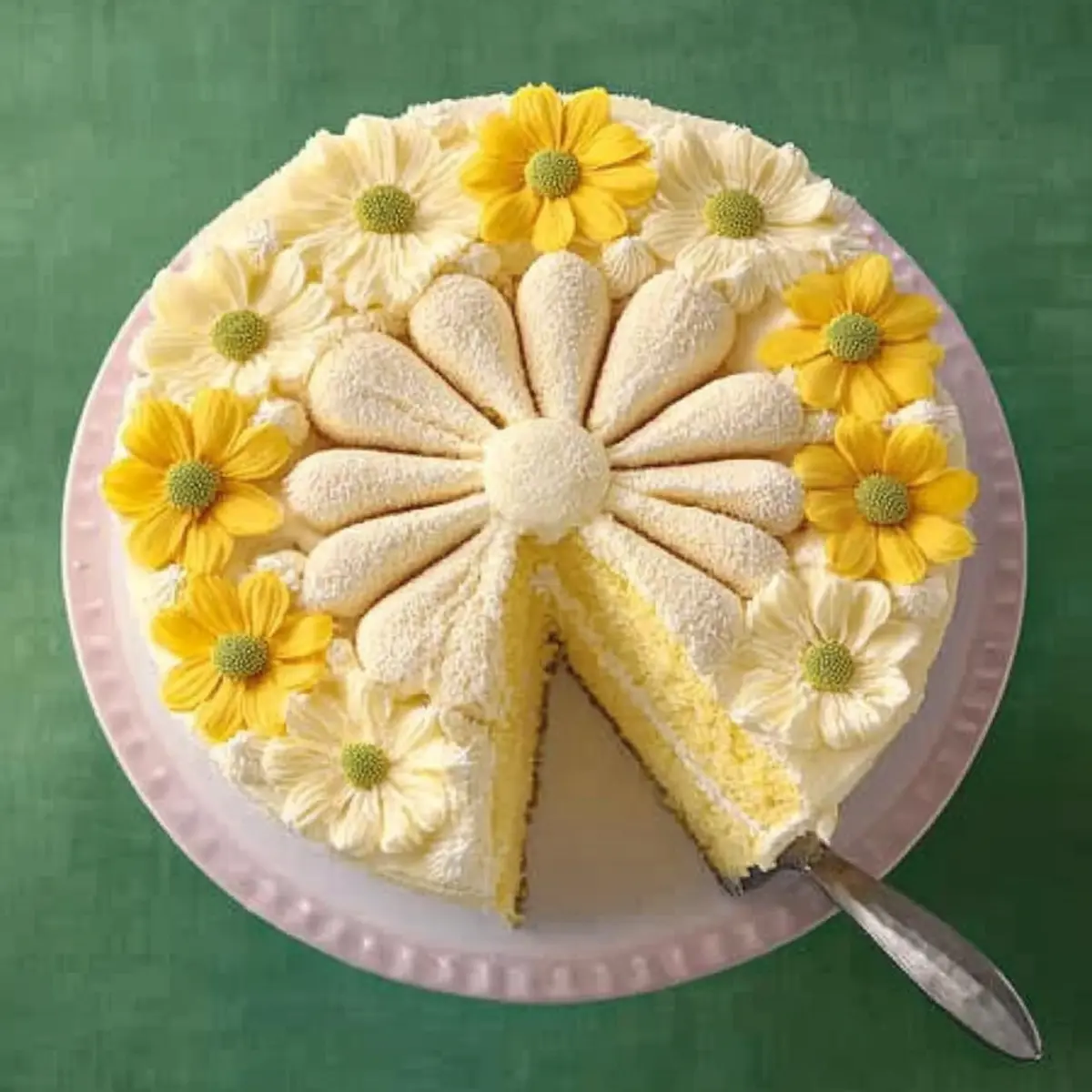 Heavenly Daisy Cake with Creamy Frosting Bliss