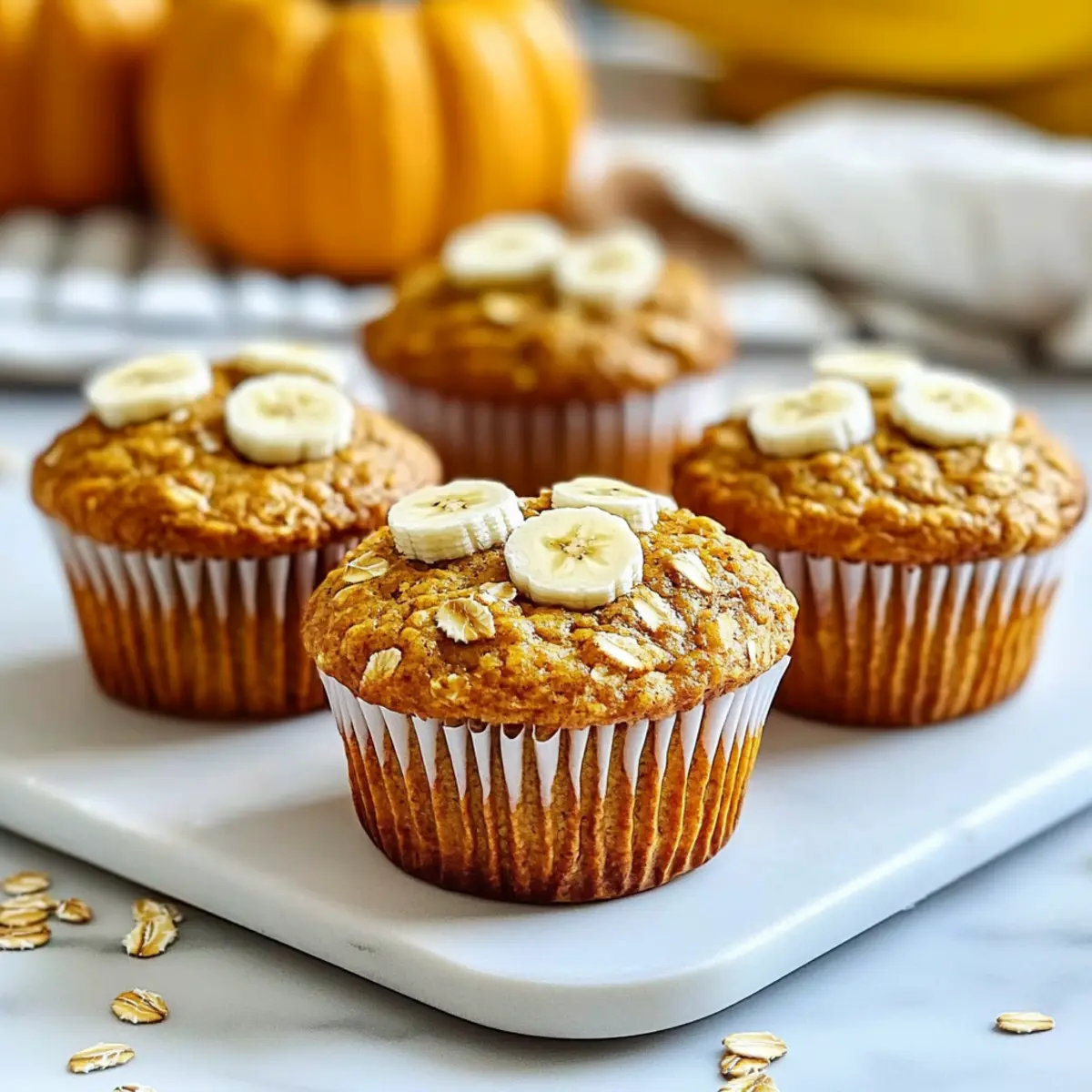 Delicious Pumpkin Banana Oat Muffins for a Wholesome Treat