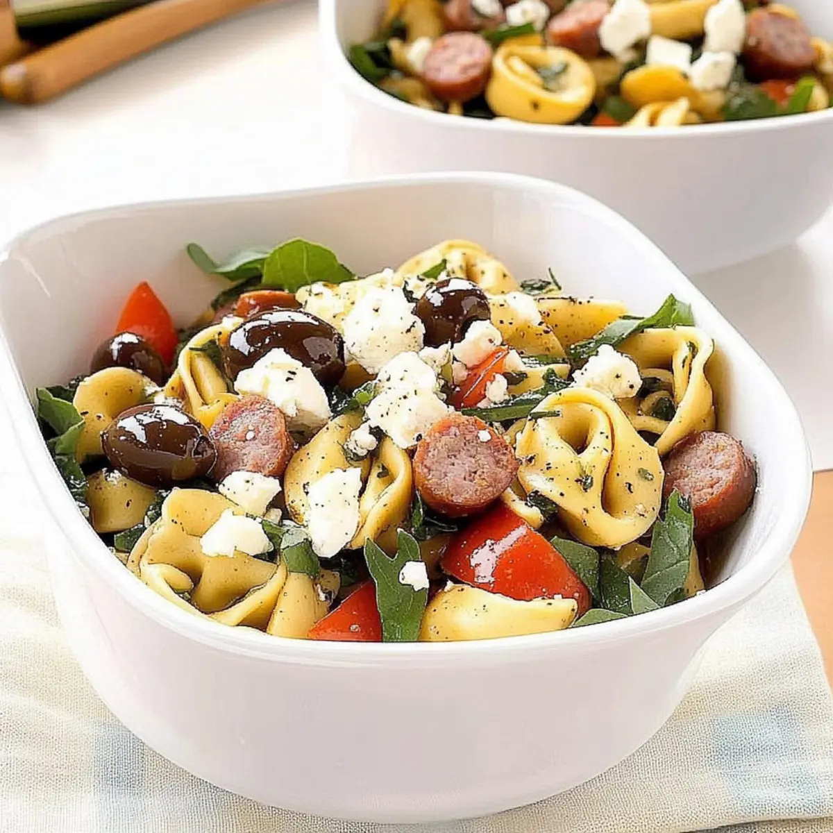 Mediterranean Tortellini Salad - Quick, Flavor-Packed Delight