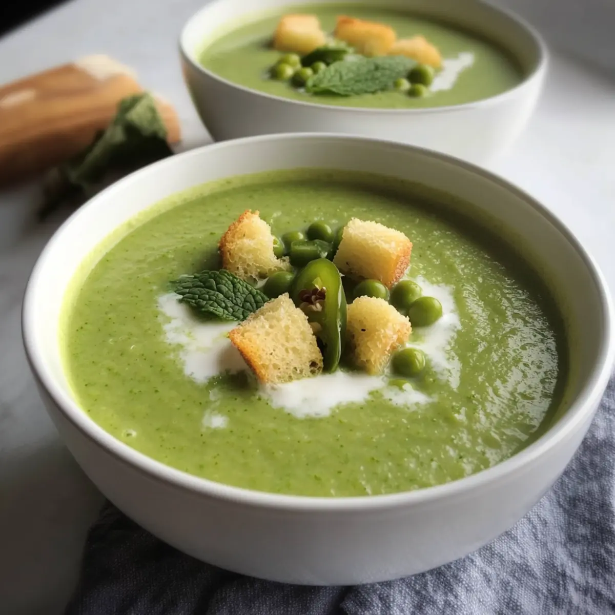Mildly Spicy Pea Soup: A Refreshing Twist on Comfort Food