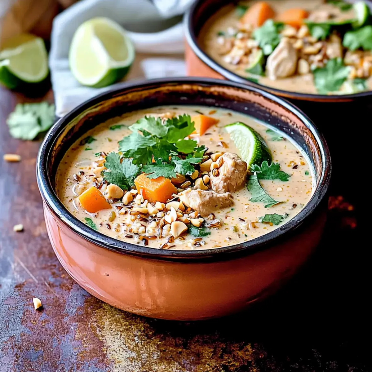 Savory Thai Soup with Chicken and Wild Rice to Savor