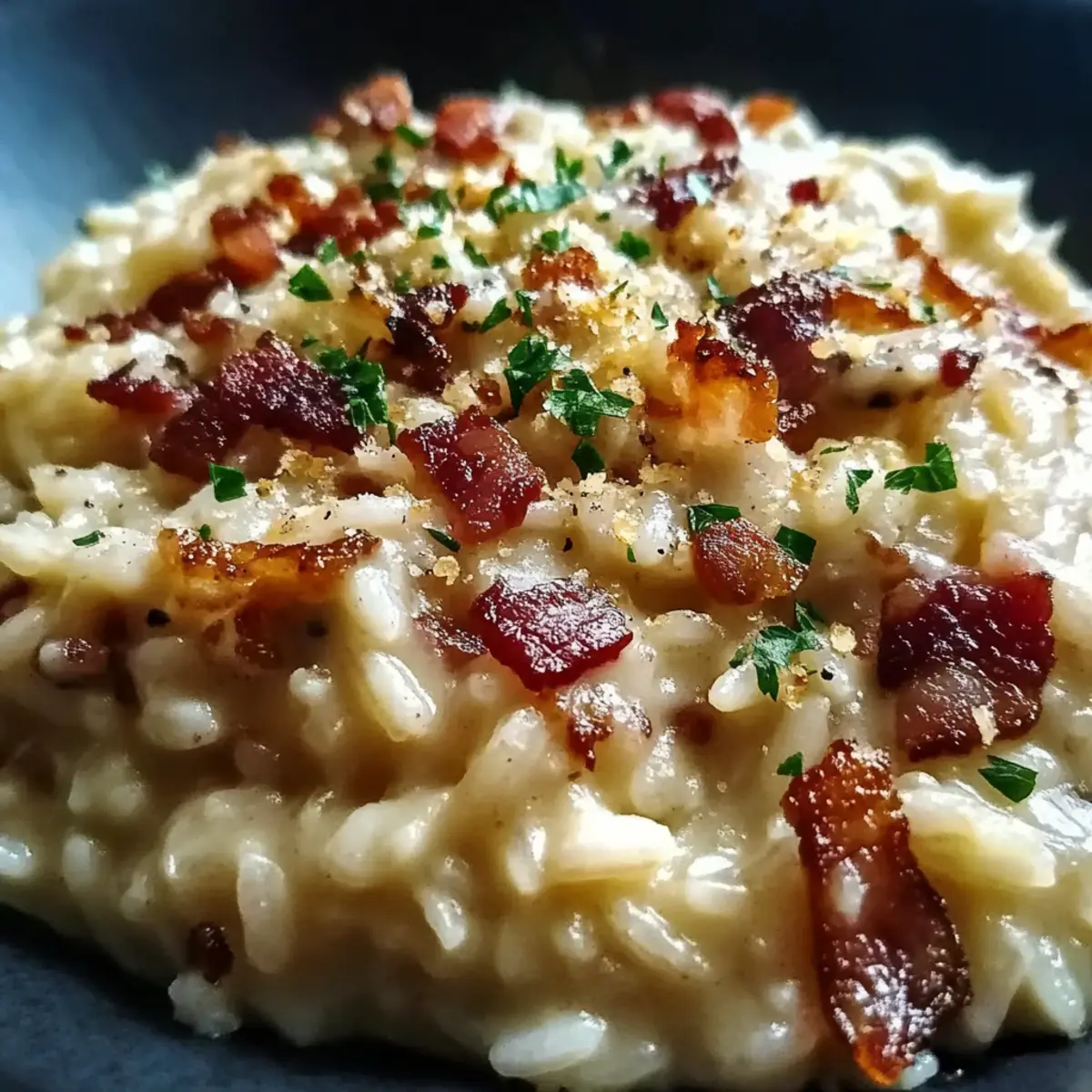 Caramelized Onion, Bacon, and Parmesan Risotto for Cozy Nights