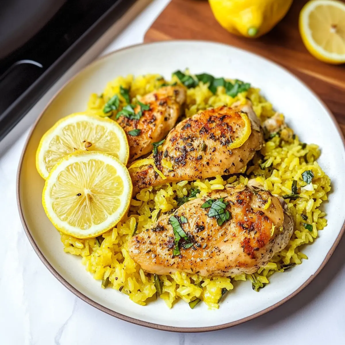 One Pot Lemon Herb Chicken and Rice for a Cozy Family Meal