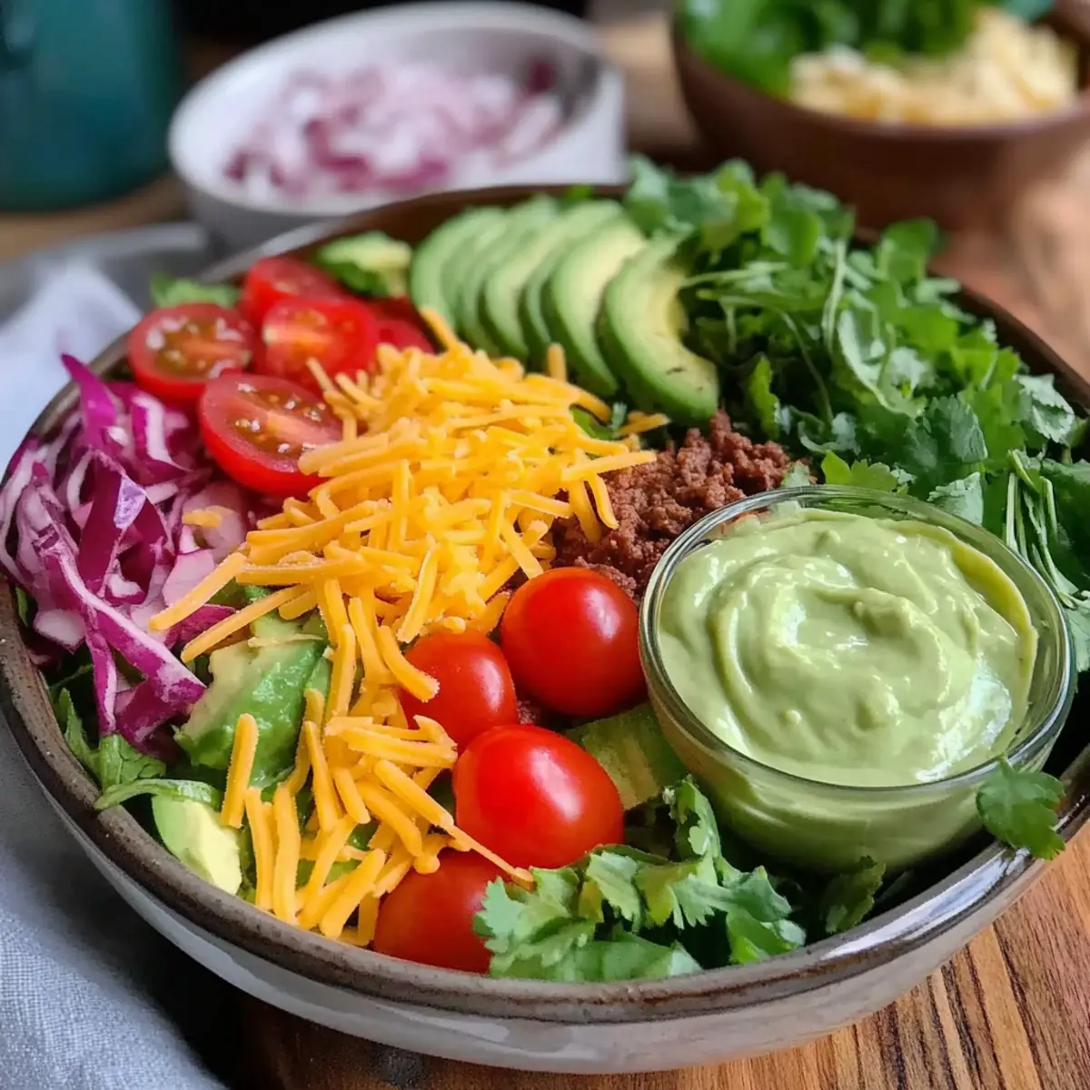 Keto Taco Salad: Crunchy, Creamy, Low-Carb Delight