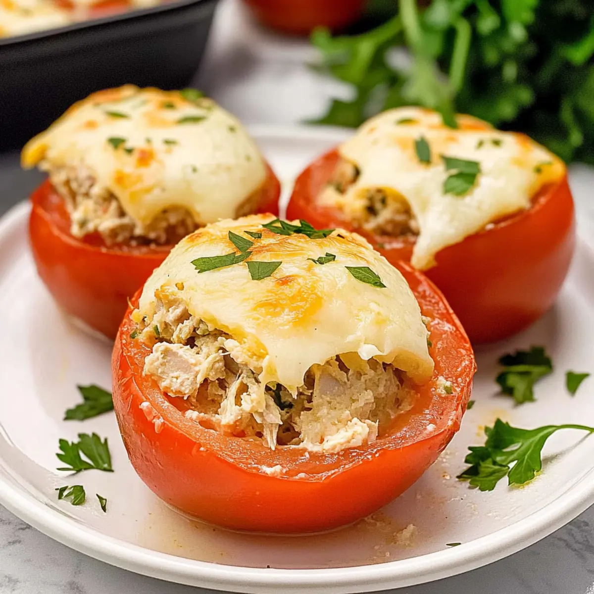 Tuna Melt Stuffed Tomatoes: A Low-Carb Flavor Explosion