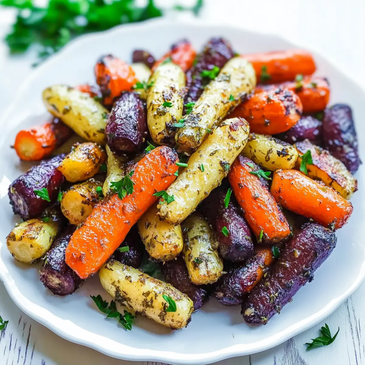 Herb-Roasted Tri-Colored Carrots for a Vibrant Side Dish
