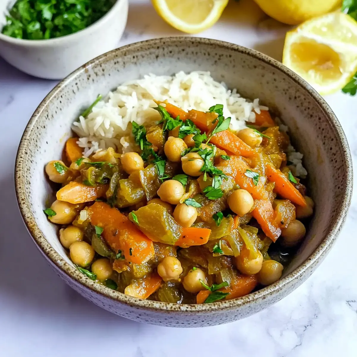 Savory Moroccan Chickpea Tagine to Brighten Your Dinner Night