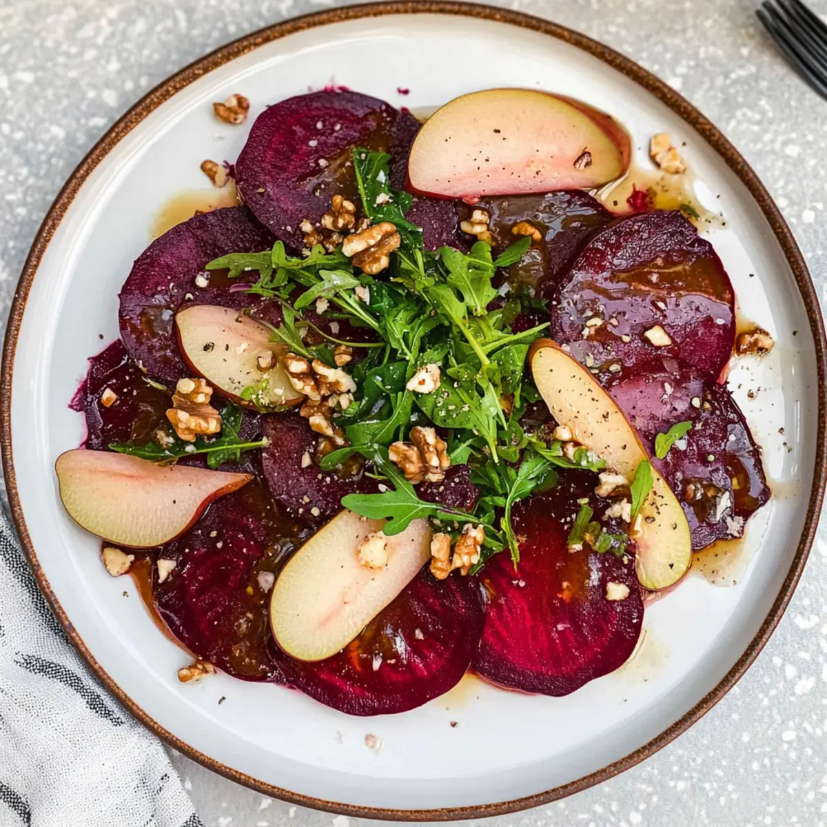Irresistible Beetroot Carpaccio with Zesty Mint Vinaigrette