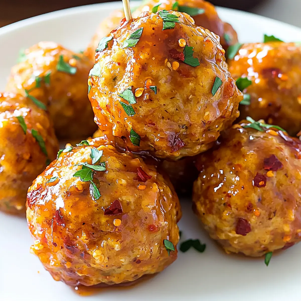 Spicy Slow Cooker Firecracker Chicken Meatballs You’ll Love