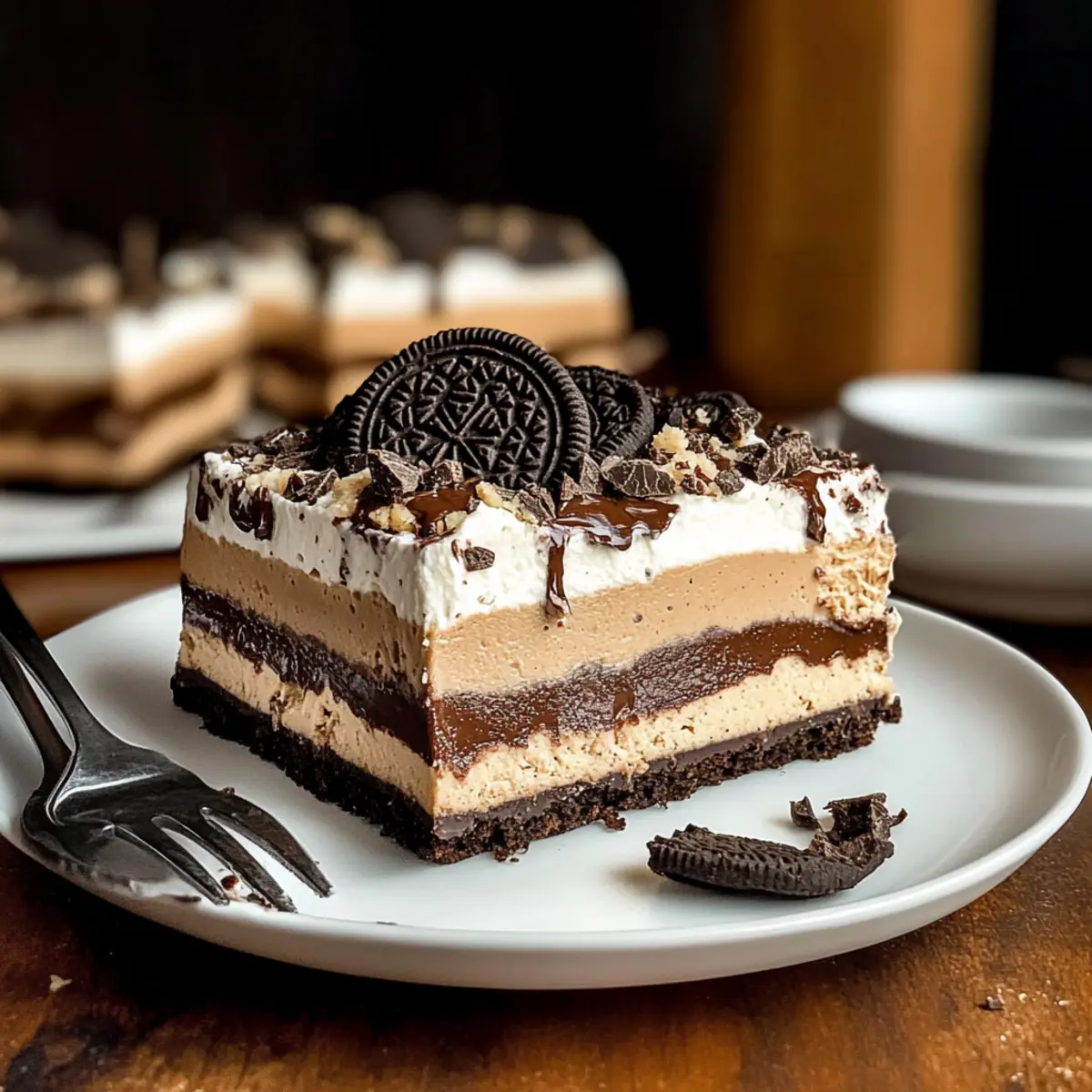 Indulge in No Bake Chocolate Peanut Butter Oreo Bliss