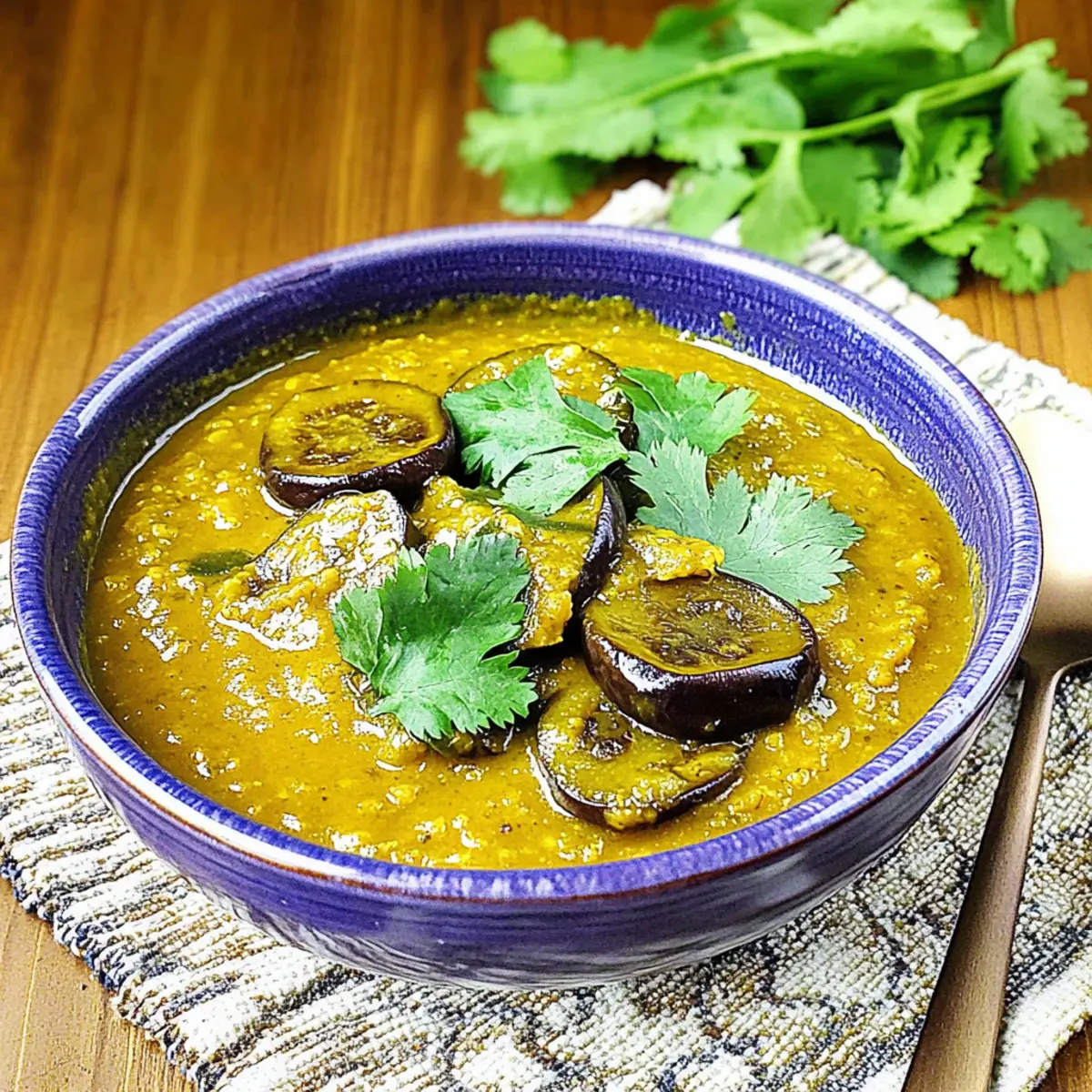 Creamy Mauritian Dal Soup with Eggplant: Pure Comfort in a Bowl