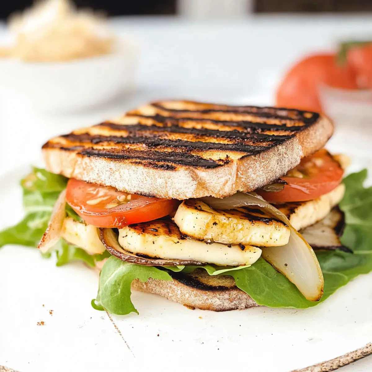 Irresistible Halloumi Sandwich With Creamy Garlic Mayo
