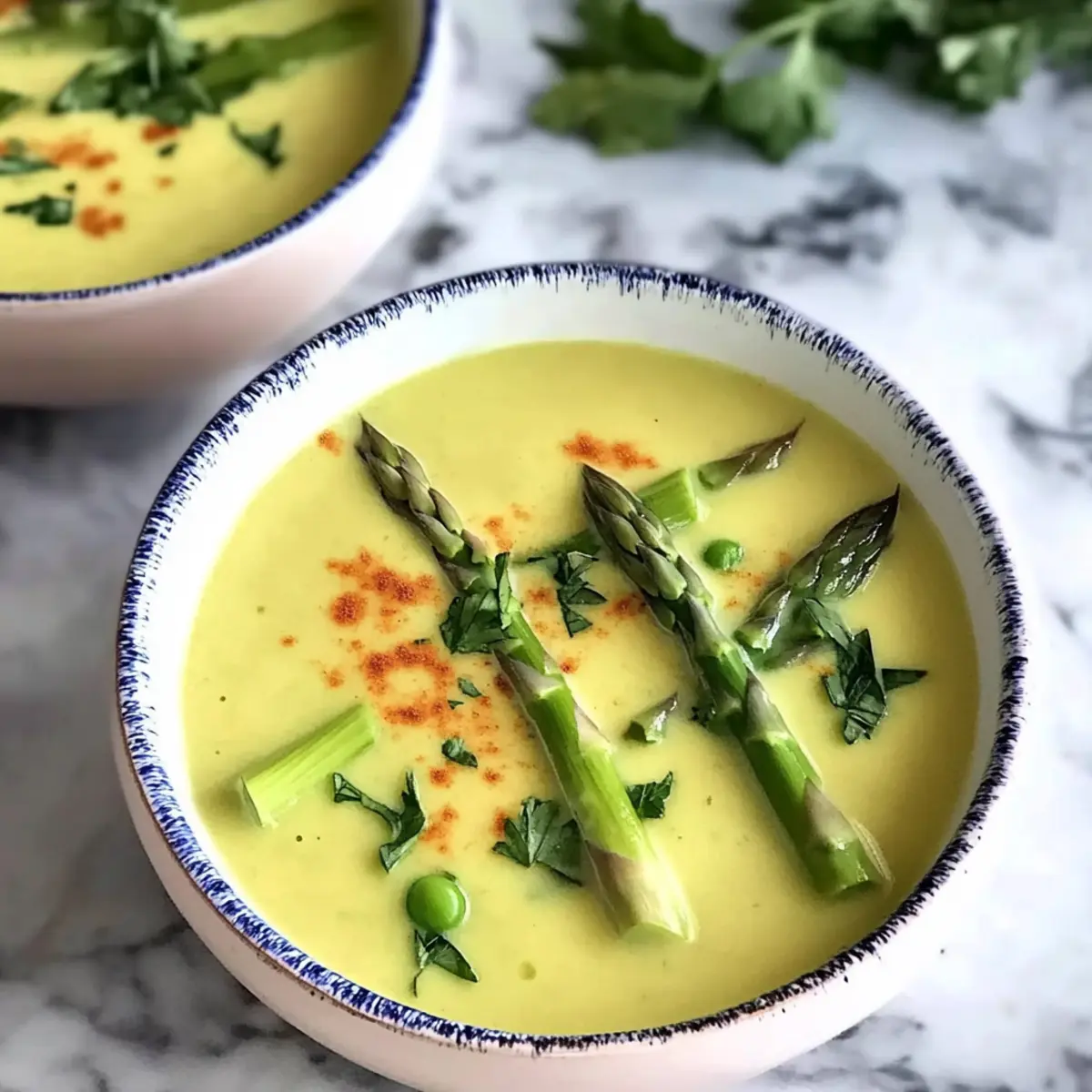 Velvety Vegan Cream of Asparagus Soup for Spring Comfort