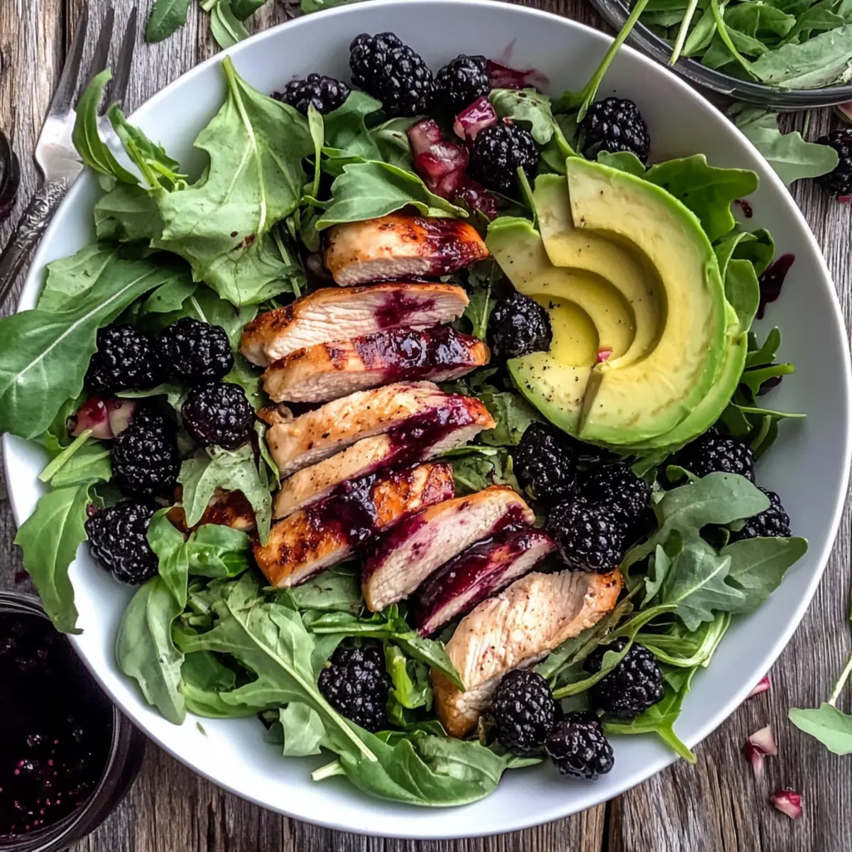 Blackberry Basil Grilled Chicken Salad for a Fresh Summer Feast