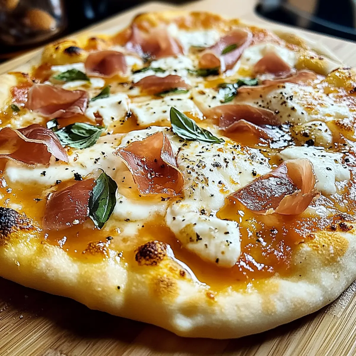 White Pizza with Prosciutto & Hot Honey: A Cozy Dinner Treat