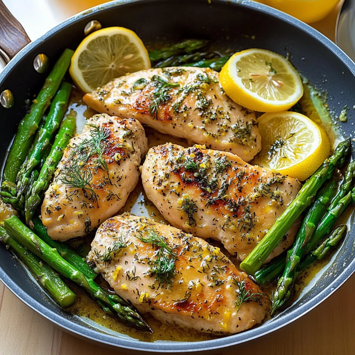 Lemon and Dill Butter Garlic Chicken and Asparagus Magic